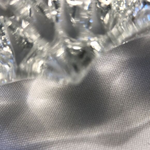 VINTAGE Glass round ashtray/trinket tray 7” w X 2” h, 2 Lb 11oz nonsmoking home - Picture 12 of 14